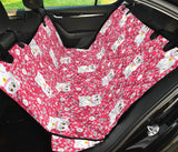 Maneki Neko Lucky Cat Sakura Pink Background Dog Car Seat Covers