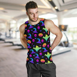 Colorful halloween background Men Tank Top