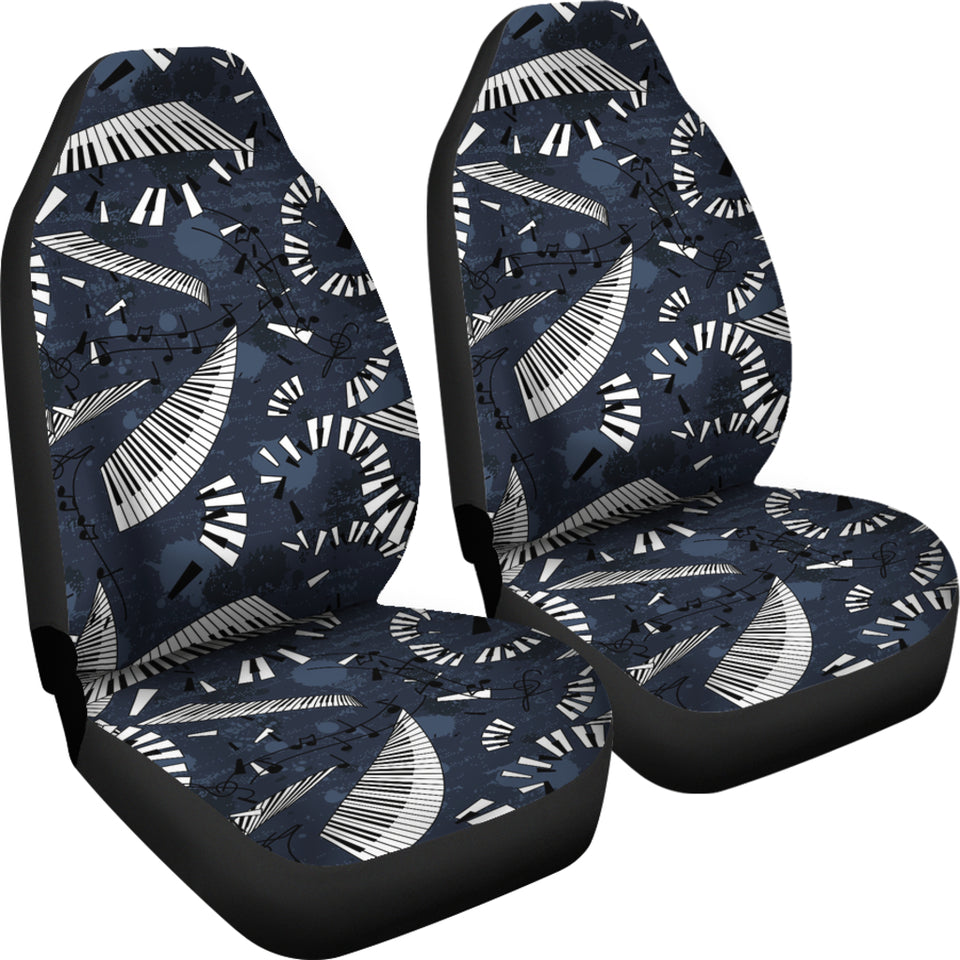 Piano Pattern Print Design 02 Universal Fit Car Seat Covers