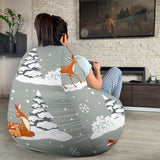 Beautiful Deers Winter Christmas Bean Bag Cover