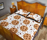 chocolate chip cookie pattern Quilt Bed Set