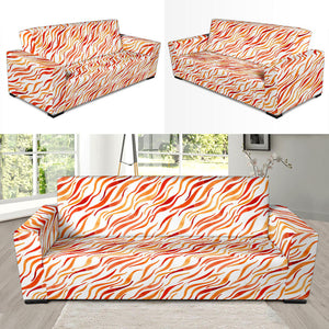 Fire Flame Watercolor Pattern Sofa Slipcover