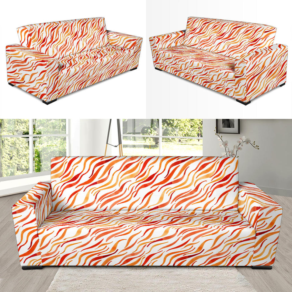 Fire Flame Watercolor Pattern Sofa Slipcover