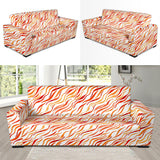 Fire Flame Watercolor Pattern Sofa Slipcover