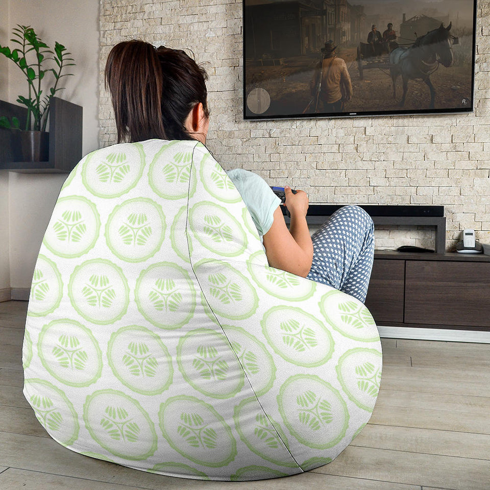 Cucumber Pattern Background Bean Bag Cover
