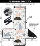 Polar bears star poka dot pattern Recliner Cover Protector
