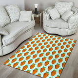 Carrot Pattern Print Design 03 Area Rug