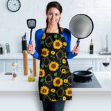 Sunflower Golden Polygonal Shapes Adjustable Apron