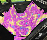Moon Pink Rose Background Dog Car Seat Covers