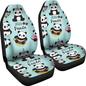 Cute Baby Panda Pattern Universal Fit Car Seat Covers