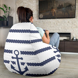 Anchor Rope Nautical  Pattern Bean Bag Cover