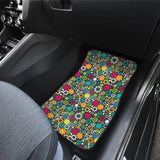 Gear Pattern Print Design 03 Front Car Mats