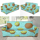 Kiwi Blue Background Sofa Slipcover