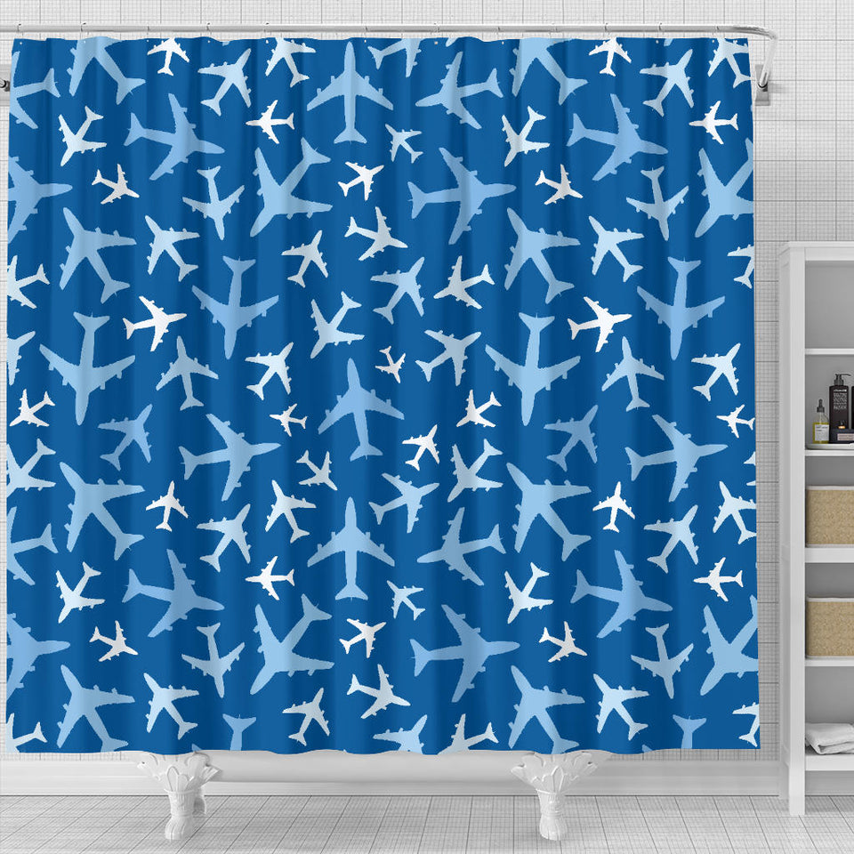 Airplane Pattern In The Sky Shower Curtain Fulfilled In US