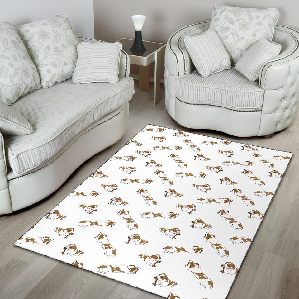 Jack Russel Pattern Print Design 04 Area Rug
