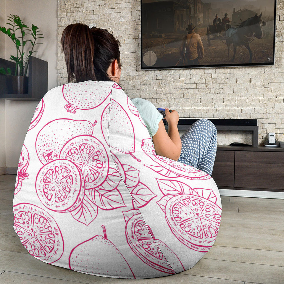 Sketch Guava Pattern Bean Bag Cover