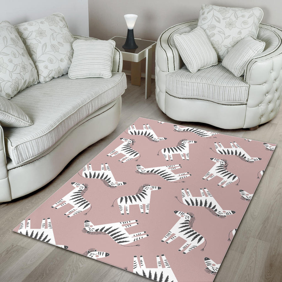 Cute Zebra Pattern Area Rug