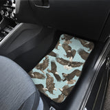 Eagle Pattern Print Design 01 Front and Back Car Mats