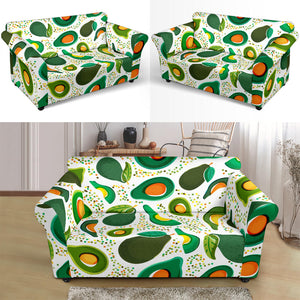 Avocado Design Pattern Loveseat Couch Slipcover