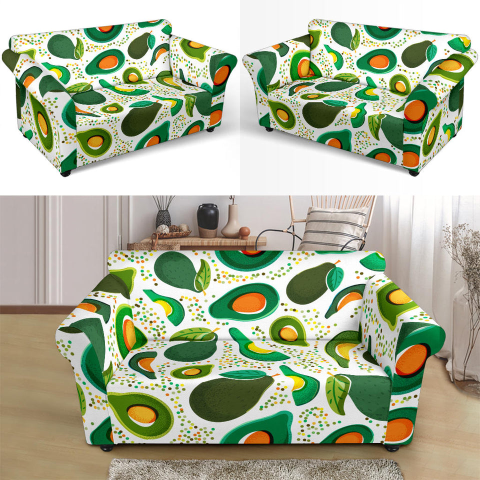 Avocado Design Pattern Loveseat Couch Slipcover