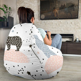 Polar Bears Star Poka Dot Pattern Bean Bag Cover