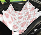 Pink Sakura Cherry Blossom Pattern Dog Car Seat Covers
