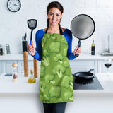 Broccoli Pattern Green Background Adjustable Apron
