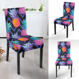 Pineapples Pattern Zigzag Background Dining Chair Slipcover