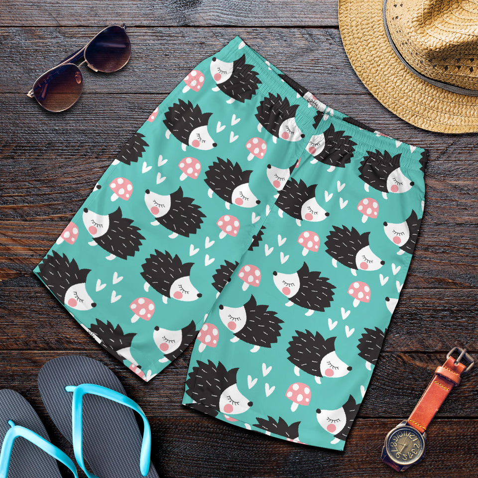 Hedgehog Pattern Print Design 03 Men Shorts