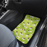 Jack Russel Pattern Print Design 01 Front and Back Car Mats