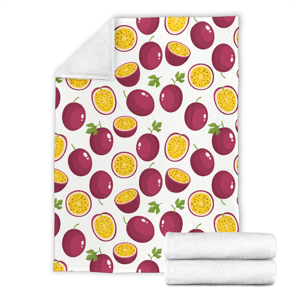 Passion Fruit Design Pattern Premium Blanket