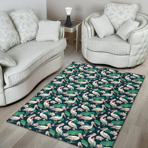 Pelican Pattern Print Design 03 Area Rug