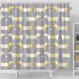 Cute Dachshund Dog Pattern Shower Curtain Fulfilled In US