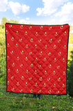 Strawberry Texture Skin Pattern Premium Quilt