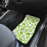 Lime Design Pattern Front And Back Car Mats