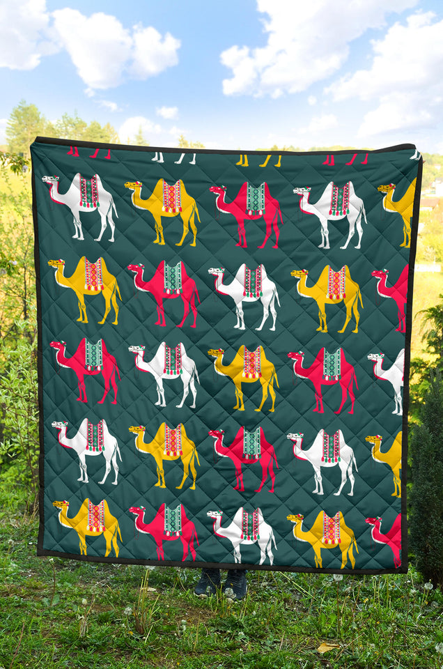 Camel Pattern Premium Quilt