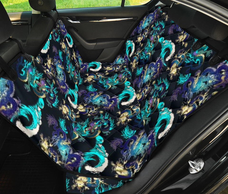 Dragon Sea Wave Pattern Dog Car Seat Covers