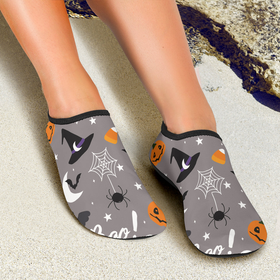 Halloween Design Pattern Aqua Shoes