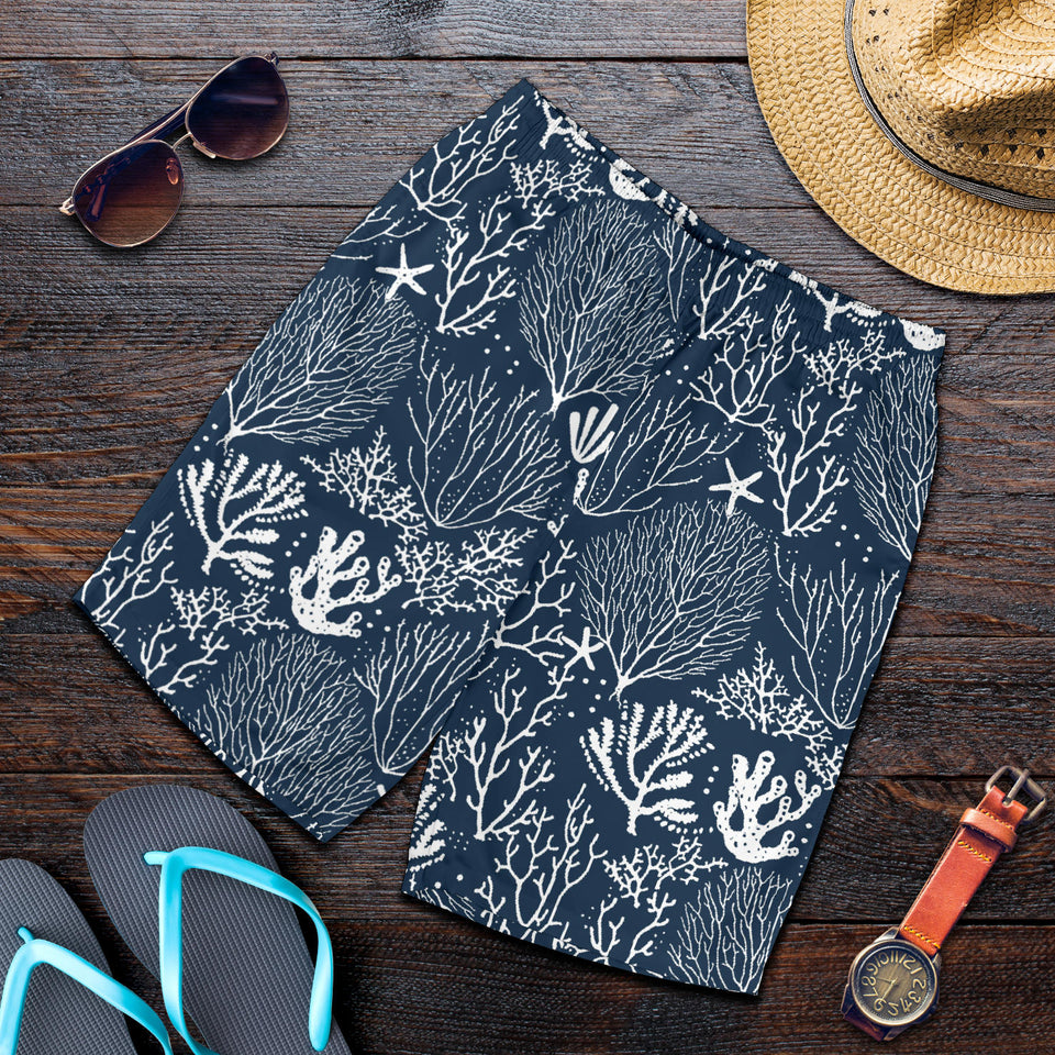 Coral Reef Pattern Print Design 05 Men Shorts