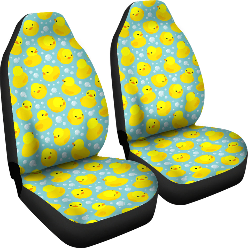 Duck Toy Pattern Print Design 03 Universal Fit Car Seat Covers