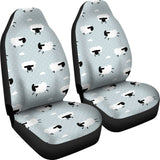 Sheep Polka Dot Cloud Pattern  Universal Fit Car Seat Covers