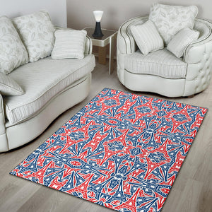 Eiffel Tower Pattern Print Design 02 Area Rug