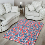 Eiffel Tower Pattern Print Design 02 Area Rug