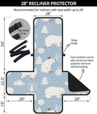 Cute polar bears Christmas decoration pattern Recliner Cover Protector