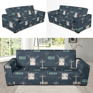 Windmill Tree Pattern Sofa Slipcover