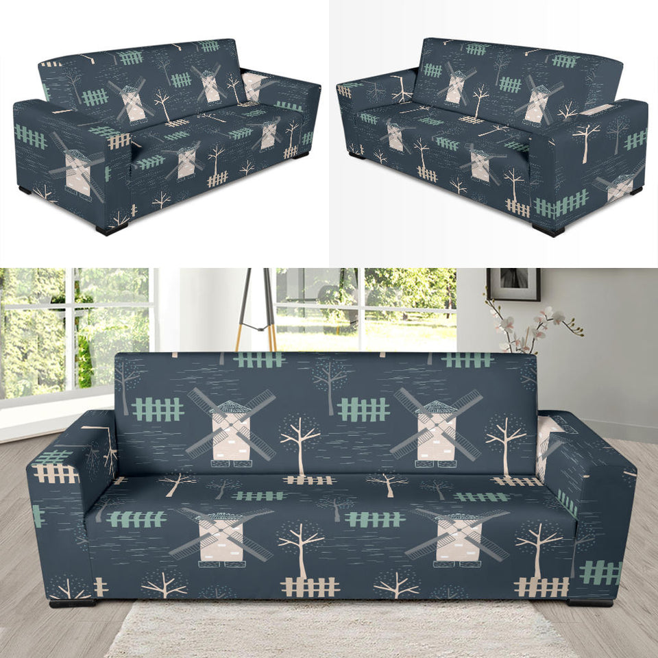 Windmill Tree Pattern Sofa Slipcover
