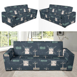 Windmill Tree Pattern Sofa Slipcover