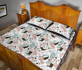 cute mermaid pattern Quilt Bed Set