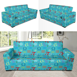 Math Pattern Print Design 02 Sofa Slipcover