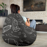 Pizza Pattern  Bean Bag Cover